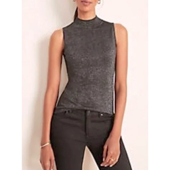 Ann Taylor Black Sparkly Sweater Shell Sz. XXL Sleeveless Knit Holiday Party - Picture 1 of 4
